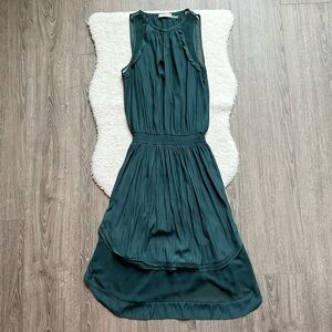 Ramy Brook Teal High Low Sleeveless Dress